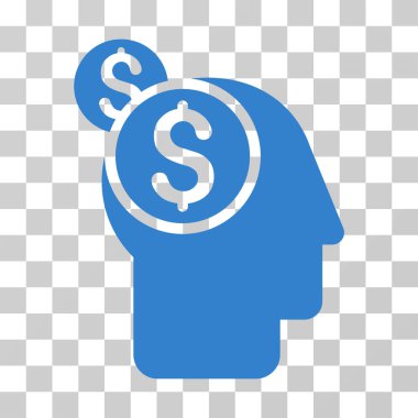 İş düşünme vektör simgesi