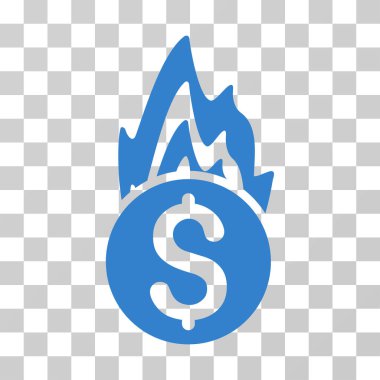 Yangın hasarı vektör simgesi