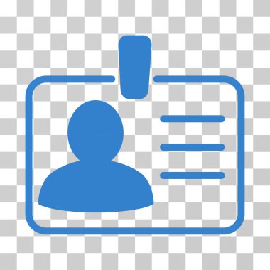 Kişisel rozet vektör simgesi