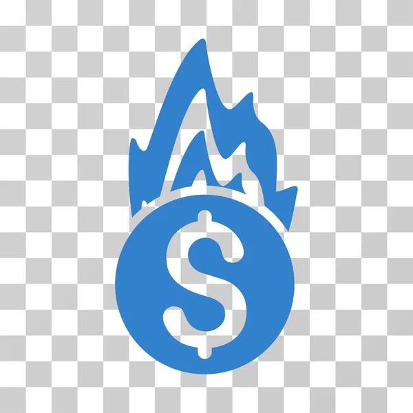 Fire Damage Vector Icon — Stock Vector