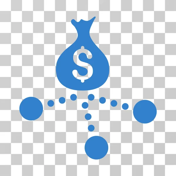 Geld distributie Vector Icon — Stockvector