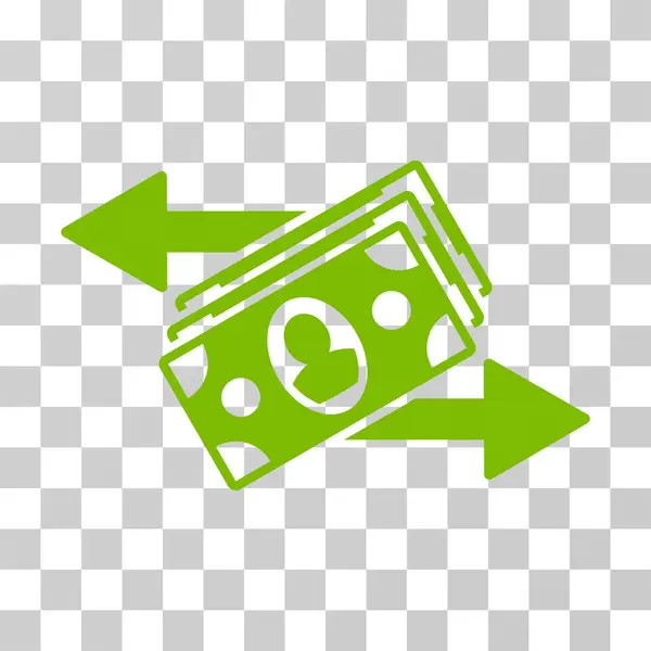 Banknoten Zahlungen Vektor-Symbol — Stockvektor