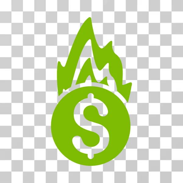 Ogień uszkodzenia wektor ikona — Wektor stockowy