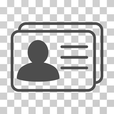 Hesap kartları vektör simgesi