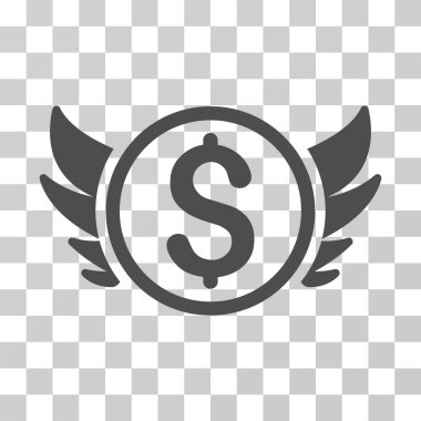 Melek yatırım vektör simgesi