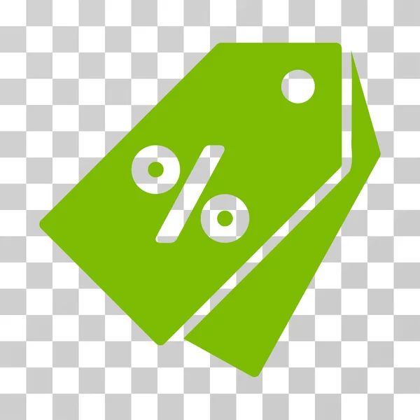 Pourcentage Tags de réduction Icône vectorielle — Image vectorielle