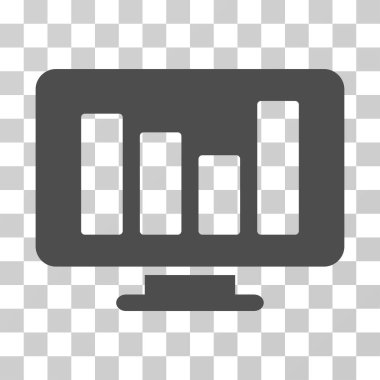 Çubuk grafik izleme vektör simgesi