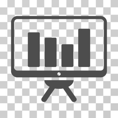 Çubuk grafik kurulu vektör simge izleme