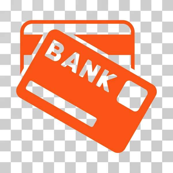 Ícone de vetor de cartões bancários — Vetor de Stock