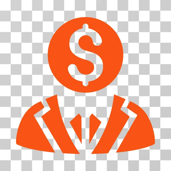 Bankár Vector icon — Stock Vector
