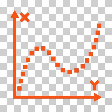 Noktalı çizim vektör simgesi