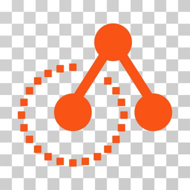 molekül yapı vektörü simgesi