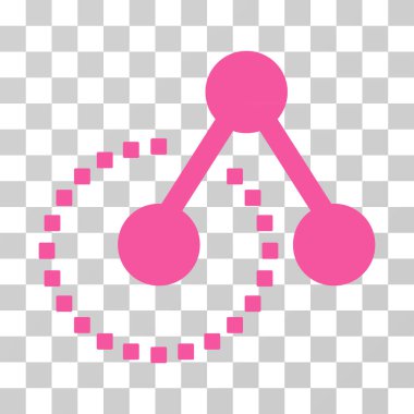 molekül yapı vektörü simgesi