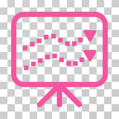 Trendler sunumu vektör simgesi