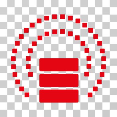 Veritabanı küre kalkan vektör simgesi