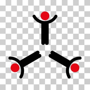 Eller yukarı erkekler vektör simgesi