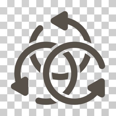 Düğüm döndürme vektör simgesi