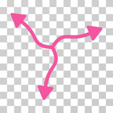 Eğri ok vektör simgesi