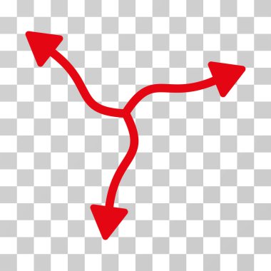 Eğri ok vektör simgesi