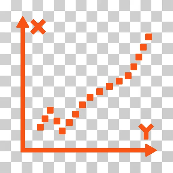 Icône vectorielle de tracé de fonction — Image vectorielle