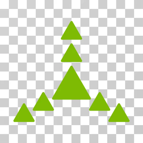 Direção Triângulos Vector Ícone — Vetor de Stock