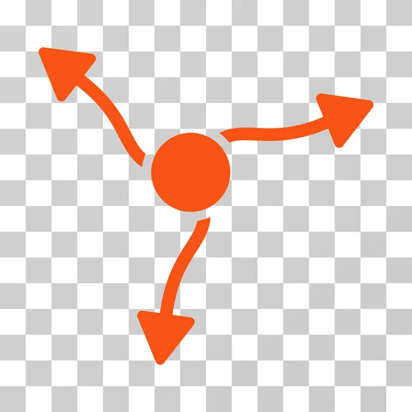 Flèches courbes Icône vectorielle — Image vectorielle