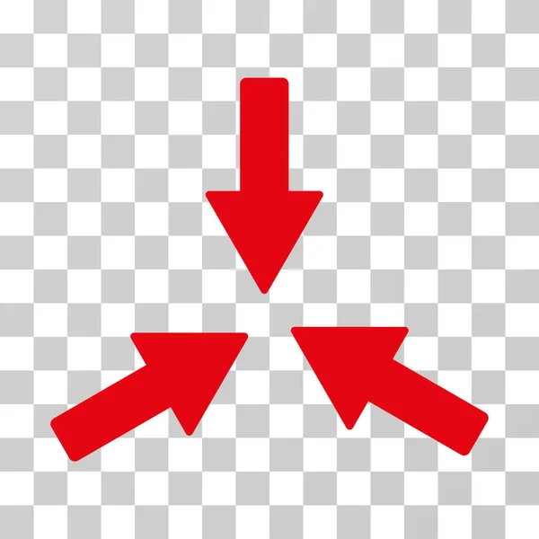 Векторная икона "Коллид 3 стрелы" — стоковый вектор