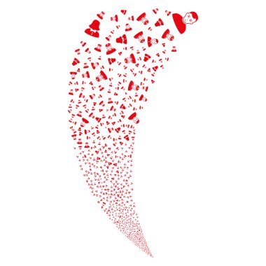 İnsanlar sembolleri rastgele akım