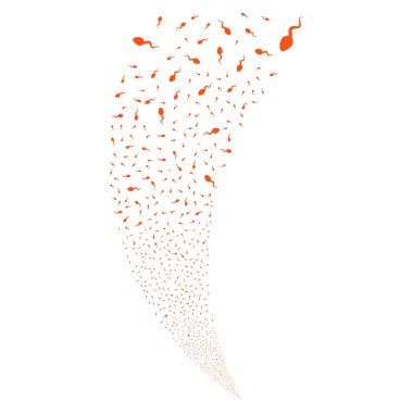 Spermatozoon rastgele akım