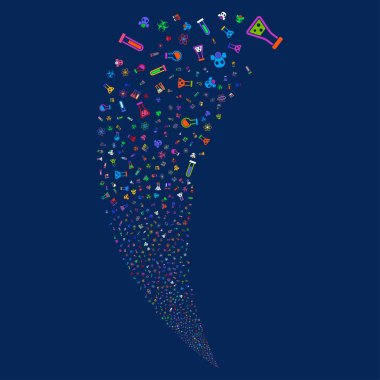 Kimya sembolleri rastgele akım