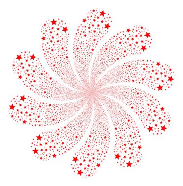 Havai fişek yıldızı havai fişek girdap çiçek