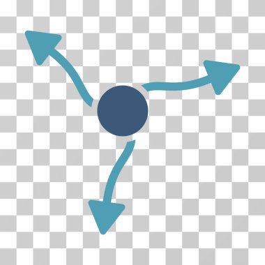 Eğri ok vektör simgesi