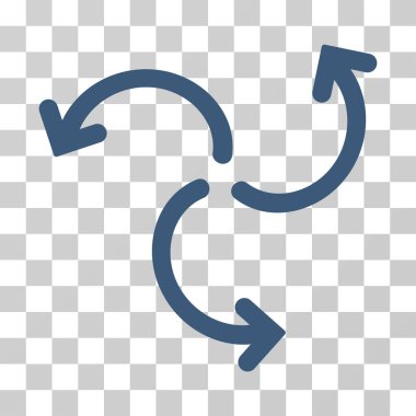 Türbin döndürme vektör simgesi