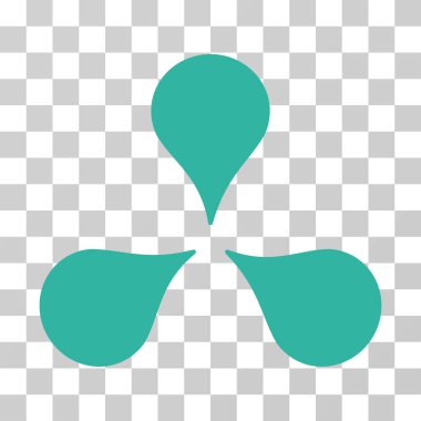 Harita işaretleri vektör simgesi