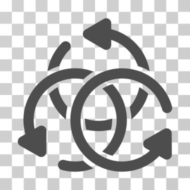 Düğüm döndürme vektör simgesi