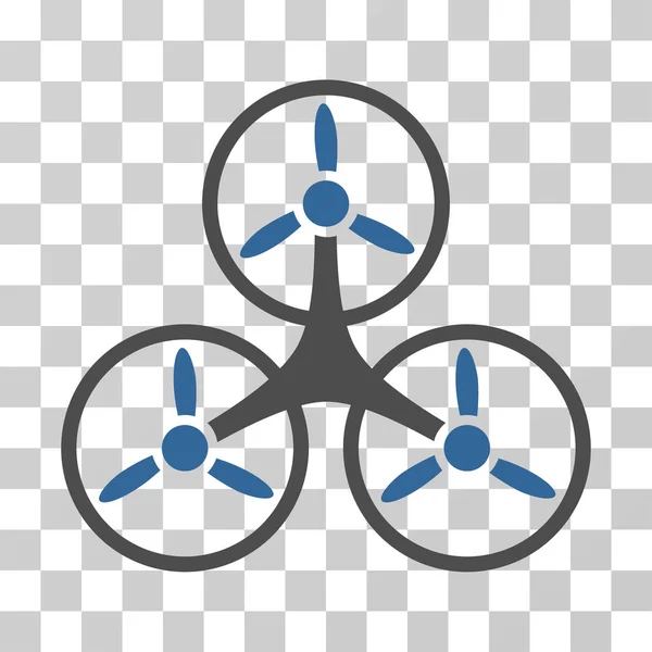 Lucht Tricopter Vector Icon — Stockvector