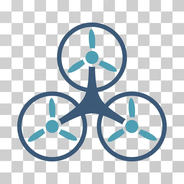 Tricopter wektor ikona — Wektor stockowy