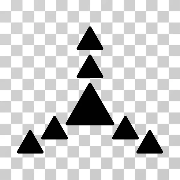 Icône vectorielle de triangles de direction — Image vectorielle