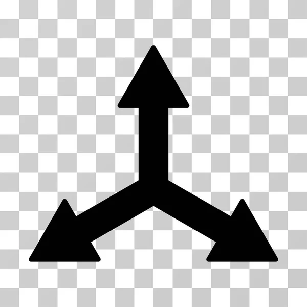 Dreifache Pfeile Vektor-Symbol — Stockvektor