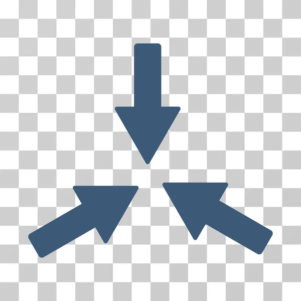 Kollidera 3 pilar vektor symbol — Stock vektor