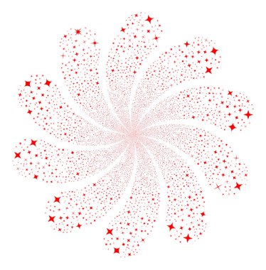 Yıldız havai fişek girdap çiçek Parlatıcı