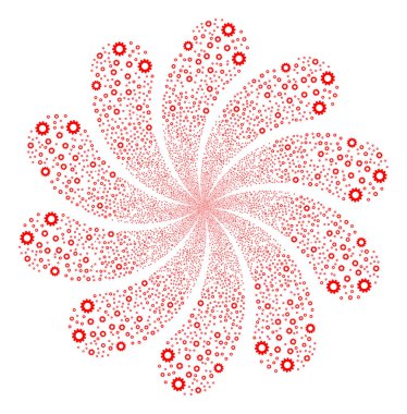 Dişli havai fişek girdap çiçek