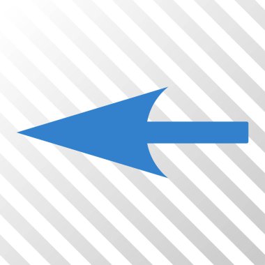 Keskin sol ok vektör simgesi