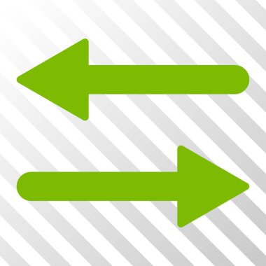 Oklar Exchange yatay vektör simgesi