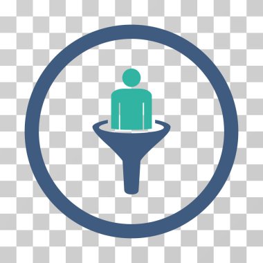 İstemci huni vektör simgesi