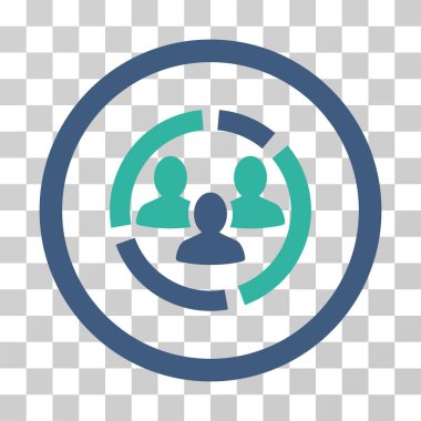 Demografi diyagramı vektör simgesi