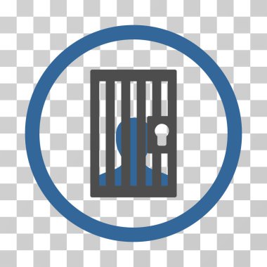 Kapalı mahkum vektör simgesi