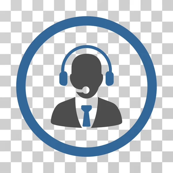 Call Center Manager Vector Icon — Stock Vector