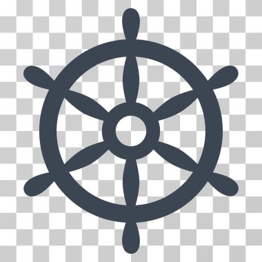 Tekne direksiyon vektör simgesi