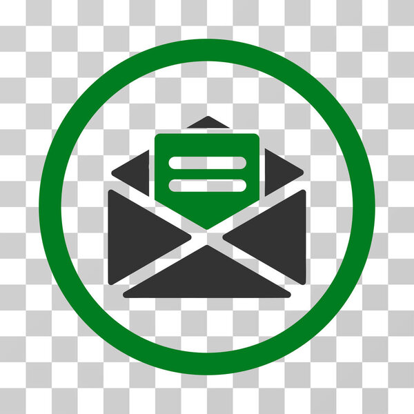 Значок открытого вектора почты
